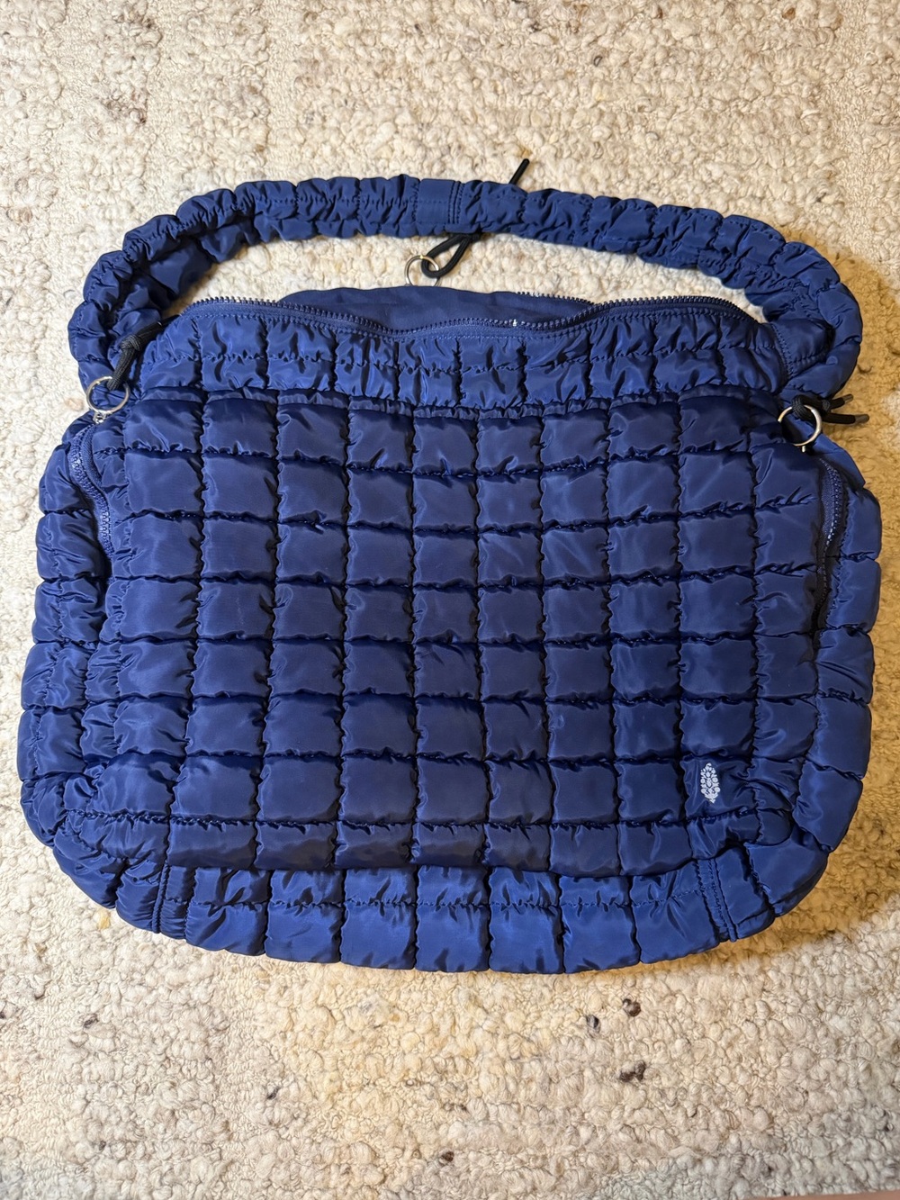 FP Movement by Free People Navy Quilted Puffer Shoulder Bag